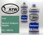 Preview: Ford, Medium Seafoam Metallic, NC / M6478: 400ml Sprühdose + 400ml Klarlack - Set, von ATW Autoteile West.